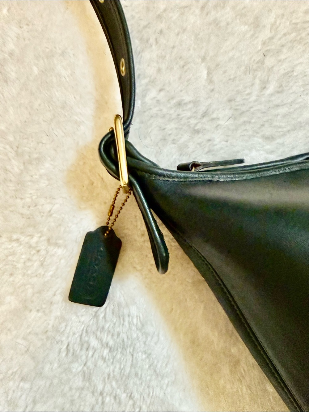 RARE! Vintage Coach Legacy XL Duffle 9085, Bottle Green Leather, Great Condition - Picture 6 of 14
